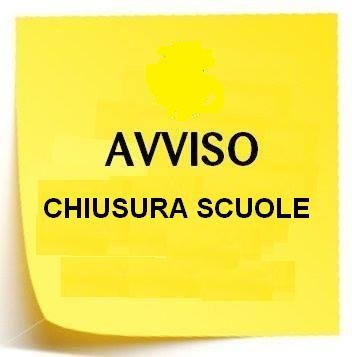 nuovo AVVISO CHIUSURA SCUOLE[1]
